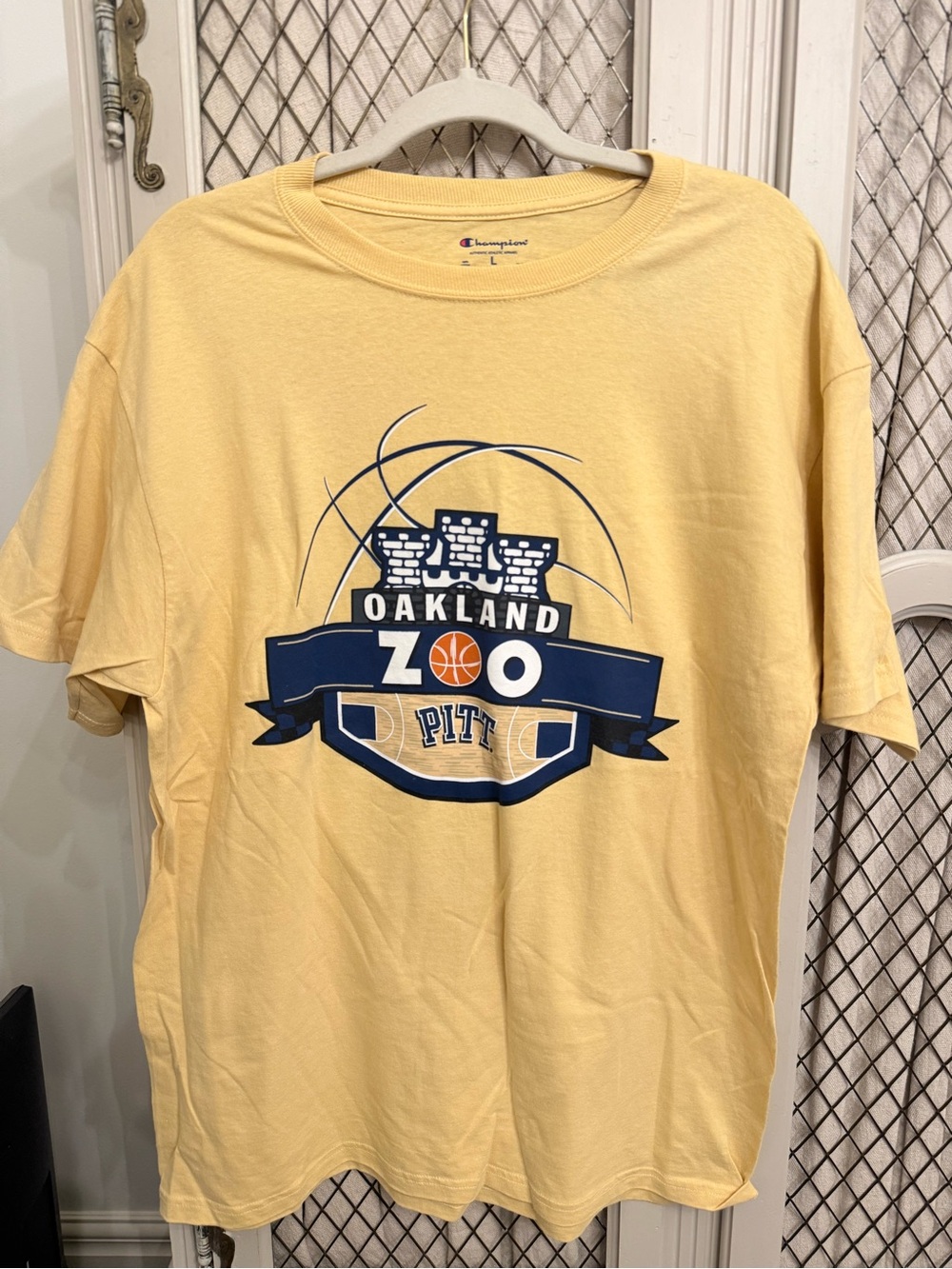 Champion Yellow Oakland Zoo Pitt Graphic Tee